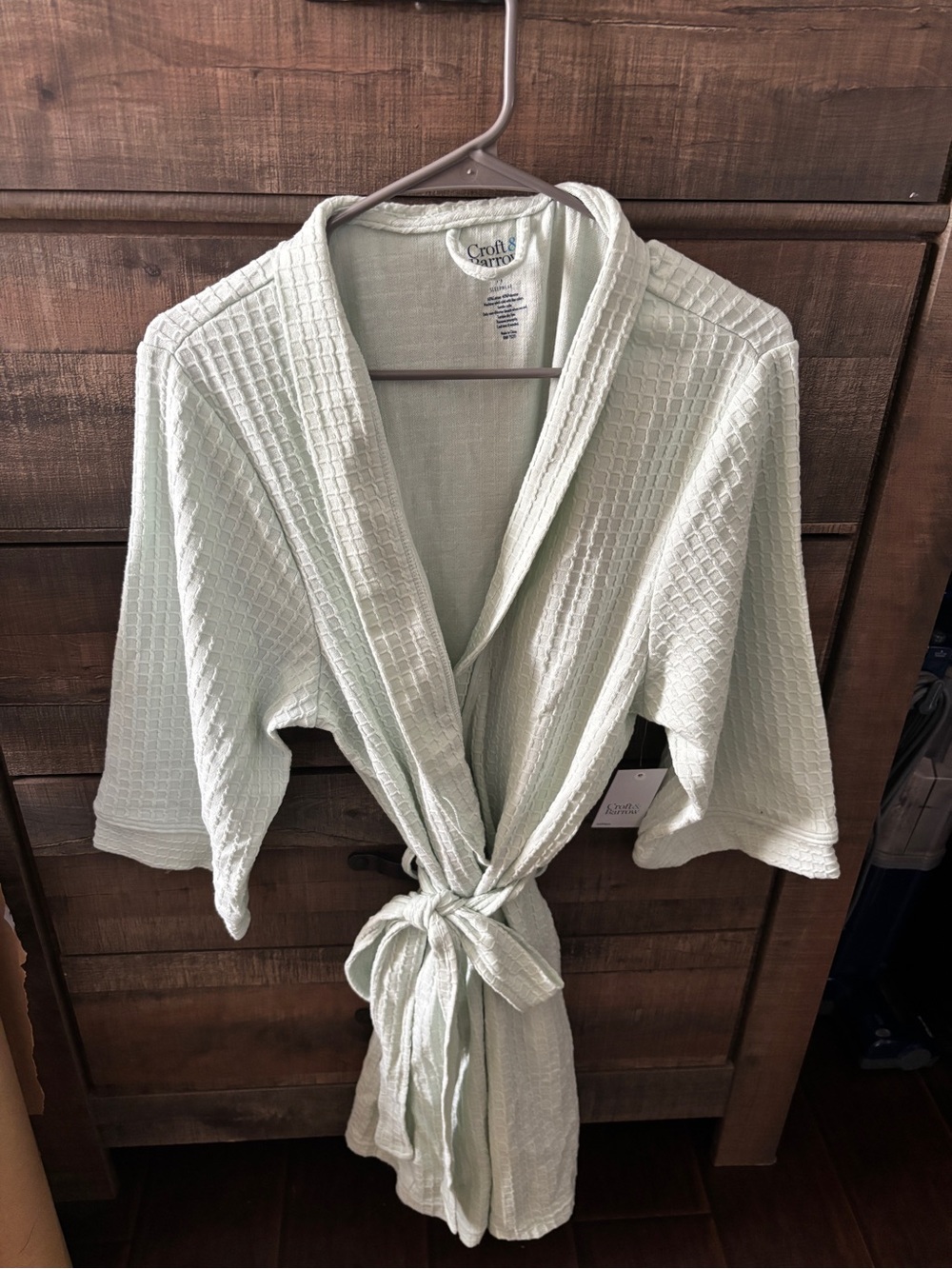 Light Green Croft & Barrow Sleepwear Robe